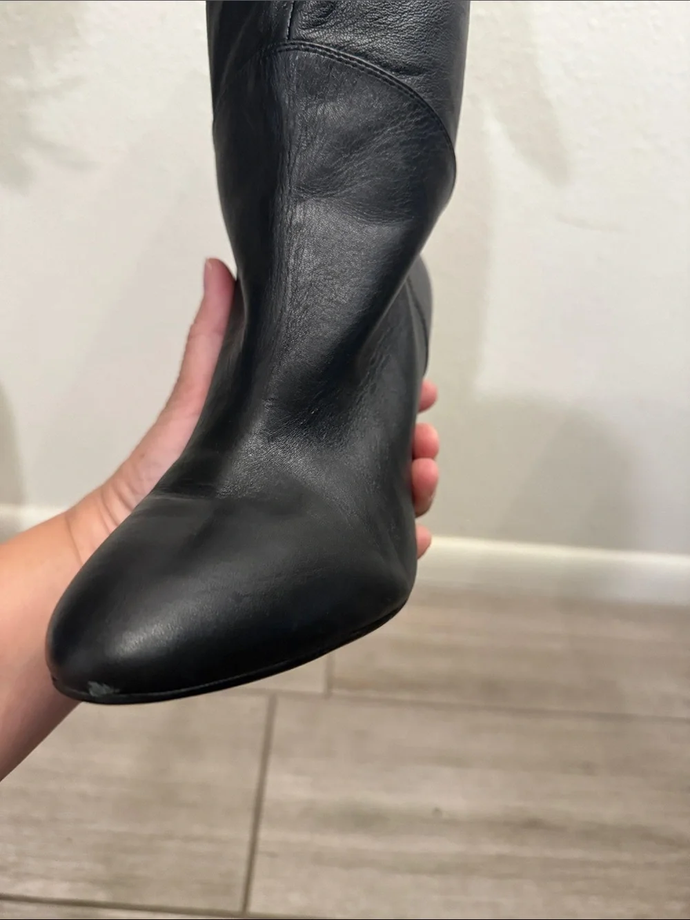 GUESS Womens Black Pointed Toe Over The Knee Stiletto Heel Boots Size 7.5M